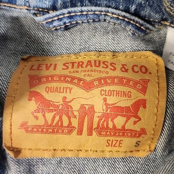 Levi's Denim Jean Jacket Mens Size Small - Picture 6 of 11
